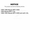 Kugel Front Inner Wheel Bearing Pair For Mazda MPV K70-101336